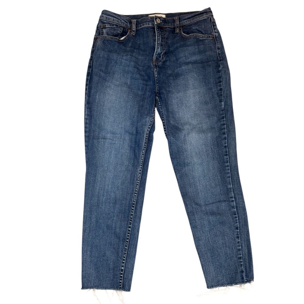 PacSun Slim Straight High Rise Raw Hemmed Ankle Jeans